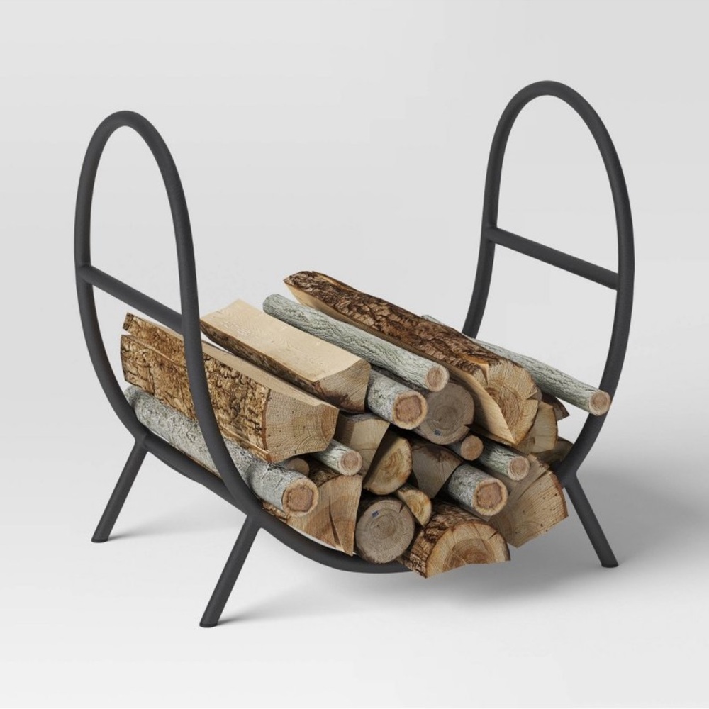 Threshold log holder black NWT